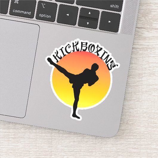 Kickboxing Martial Arts Self Defense Sticker (Detail)