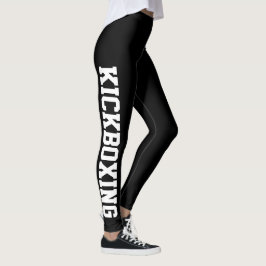 Kickboxing Martial Arts zwart-wit Leggings