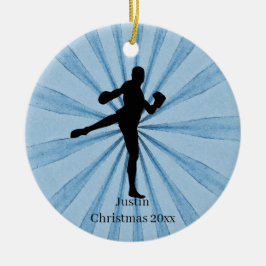 Kickboxing-naam Keramisch Ornament