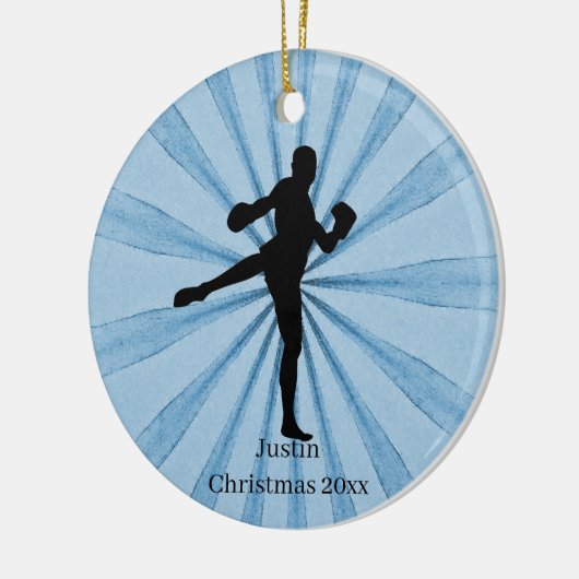 Kickboxing-naam Keramisch Ornament (Links)