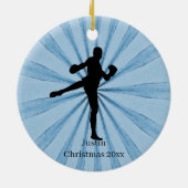 Kickboxing-naam Keramisch Ornament (Achterkant)