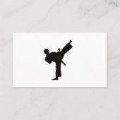 Kickboxing of martial Art Sport Visitekaartje (Achterkant)