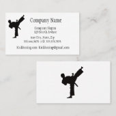 Kickboxing of martial Art Sport Visitekaartje (Voorkant / Achterkant)