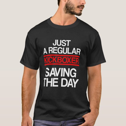 Kickboxing Saving Kick Boxing Workout T-shirt (Voorkant)