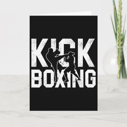 Kickboxing Shirts For Men Kaart (Voorkant)