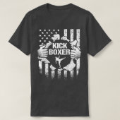 Kickboxing Taught Kick Boxing Workout print T-shirt (Design voorkant)
