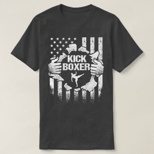 Kickboxing Taught Kick Boxing Workout print T-shirt (Design voorkant)