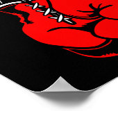 Kickboxing Thai Boxing Muay Thai Ghandschoenen Poster (Hoek)
