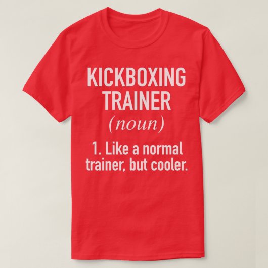 Kickboxing Trainer Bepaald T-shirt (Design voorkant)
