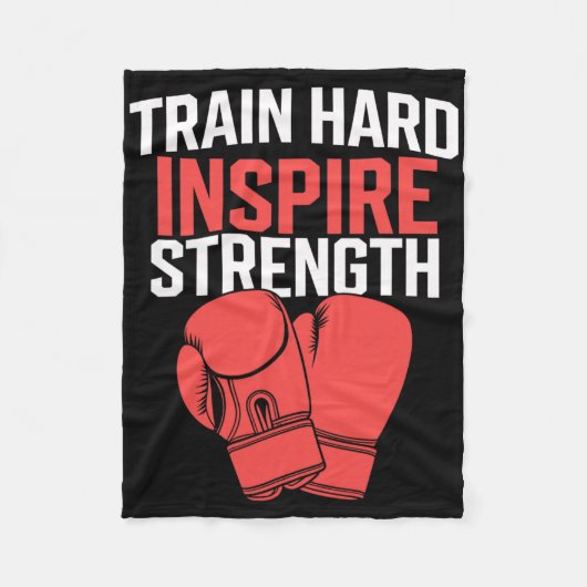 Kickboxing Trainer Intense Fitness Self-defense Ma Fleece Deken (Voorkant)