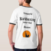 kickboxing, translatelum t-shirt (Achterkant volledig)