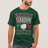 Kickboxing Ugly KerstSweater T-shirt (Voorkant)