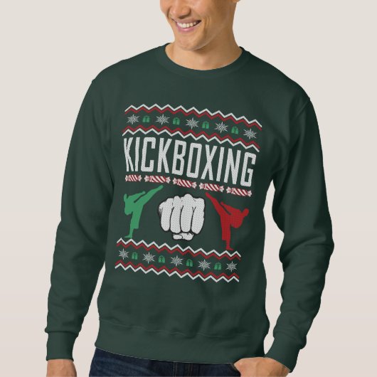 Kickboxing Ugly KerstSweater Trui (Voorkant)