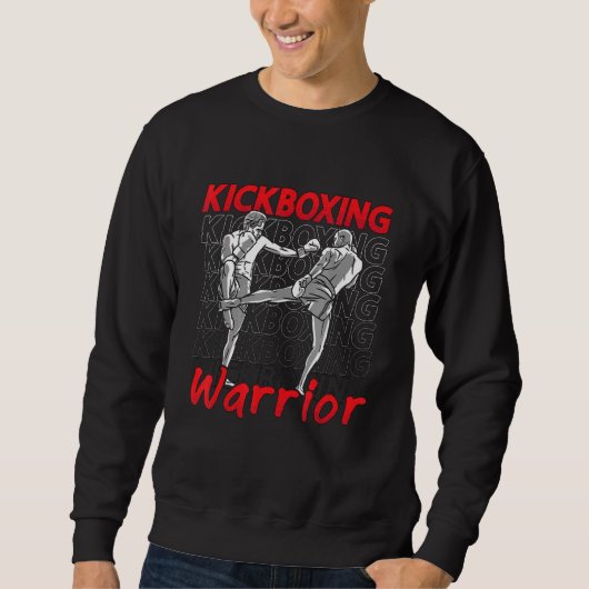 Kickboxing Warrior Combat Sports Kickboxer Love Ki Trui (Voorkant)