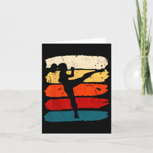 Kickboxing Woman Kickboxer Karate Boxing Mma Fight Kaart