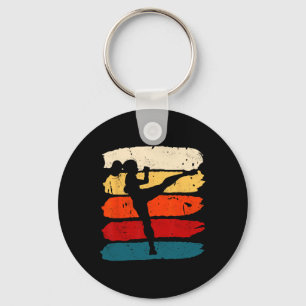 Kickboxing Woman Kickboxer Karate Boxing Mma Fight Sleutelhanger