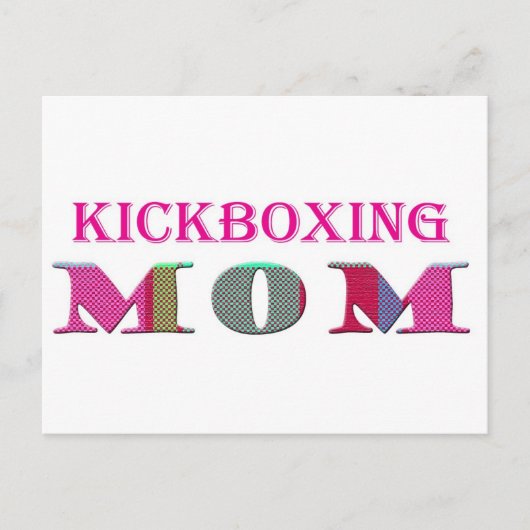KickboxingMam Briefkaart (Voorkant)