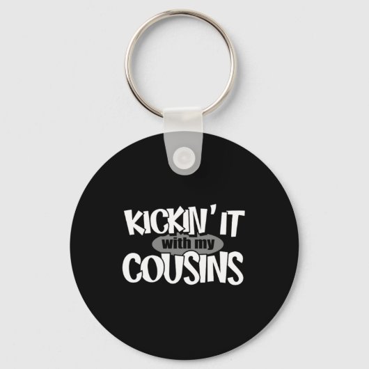 Kicken Met Mijn Neven 1 Design Sleutelhanger (Voorkant)