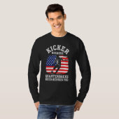 Kicker Because Quaterbacks Need Heroes Too America T-shirt (Voorkant volledig)