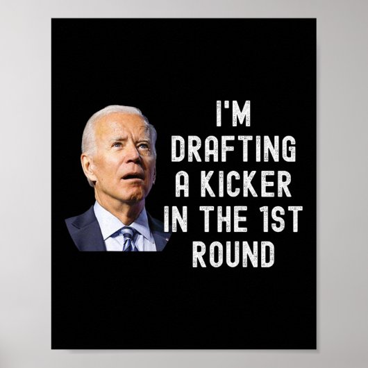 Kicker Funny Fantasy Football Dr. Poster (Voorkant)