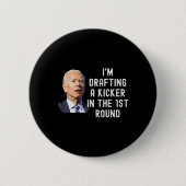 Kicker Funny Fantasy Football Dr. Ronde Button 5,7 Cm (Voorkant)