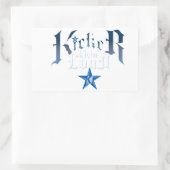 Kicker Logo Rechthoekige Sticker (Tas)