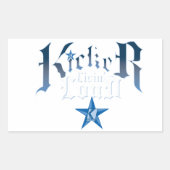 Kicker Logo Rechthoekige Sticker (Voorkant)
