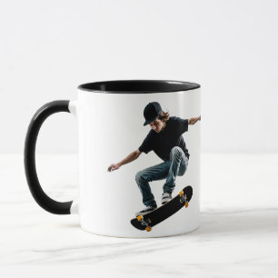 Kickflip naar maanbaan mok