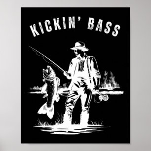 Kickin B Visser Vissen Vissen Grappig Buiten Meer Poster