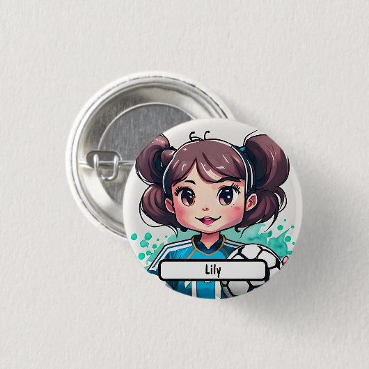Kickin Cutie Button met aangepaste diameter (Voorkant /achterkant)