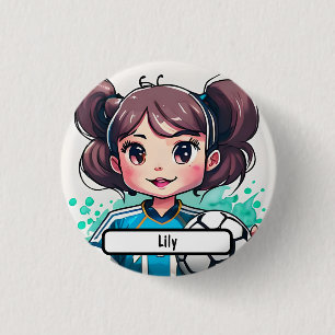 Kickin Cutie Button met aangepaste diameter