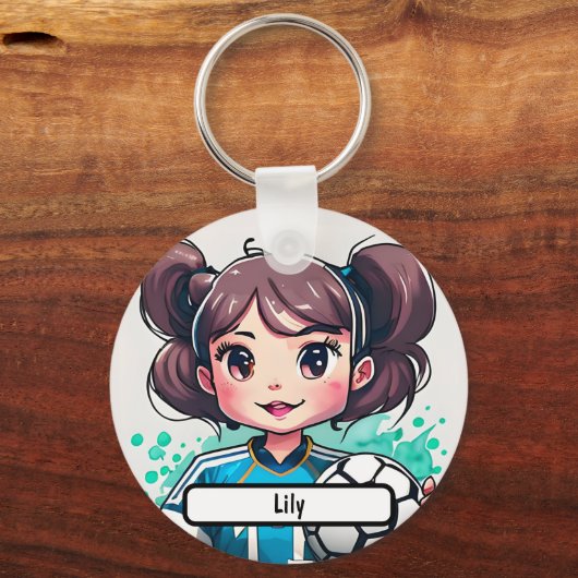 Kickin Cutie Sleutelhanger met aangepaste diameter (Voorkant)