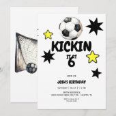 Kickin het op de leeftijd van het kind Verjaardags Kaart (Voorkant / Achterkant)