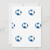 Kickin het Voetbal Verjaardagsfeest Kaart (Achterkant)