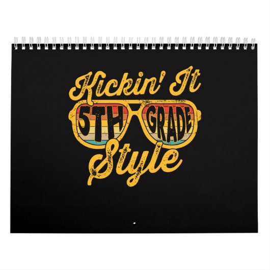 Kickin it 5th Grade Style Student Team Kalender (Hoes)