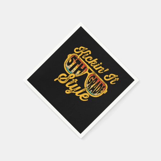 Kickin it 5th Grade Style Student Team Servet (Hoek)