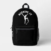 Kickin' It Bedrukte Rugzak (Voorkant)