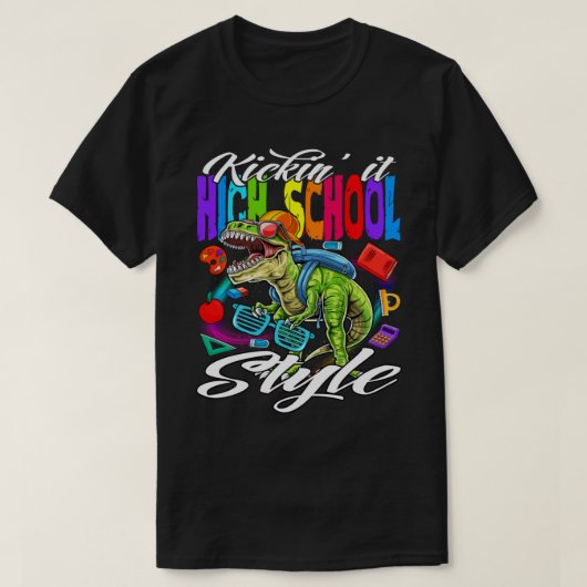 Kickin it High School Style Terug naar School Mons T-shirt (Design voorkant)