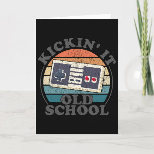 Kickin It Old School Retro 80s Videospel Gaming G Kaart