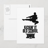 Kickin 'It Oude School Verticaal Briefkaart (Voorkant / Achterkant)