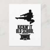 Kickin 'It Oude School Verticaal Briefkaart (Voorkant)