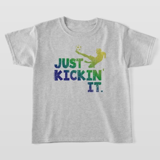 Kickin it, Soccer Graphic T-shirt (Laagn)