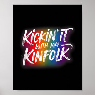 Kickin It With My Kinfolk Grappige Evenementen Fam Poster