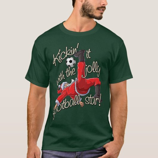 Kickin' it with Santa T-shirt (Voorkant)