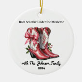 Kickin’ Up Christmas Cheer Keramisch Ornament (Voorkant)