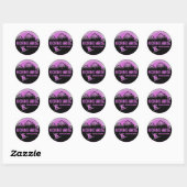 Kicking Horse BC Canada paarse snowboard stickers (Vel)