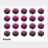 Kicking Horse British Columbia roze ski stickers (Vel)
