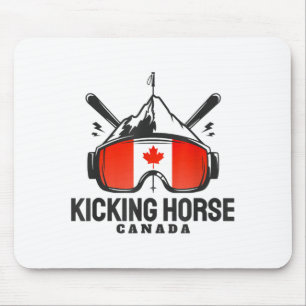 Kicking horse canada ski retro skien  muismat