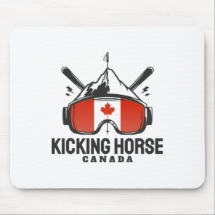 Kicking Horse Canada Ski Retro Skien Muismat