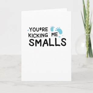 Kicking Me Smalls Zwangerschap Grappig Mam Aankondiging